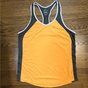 Gray and Yellow Nike Tank | Size M